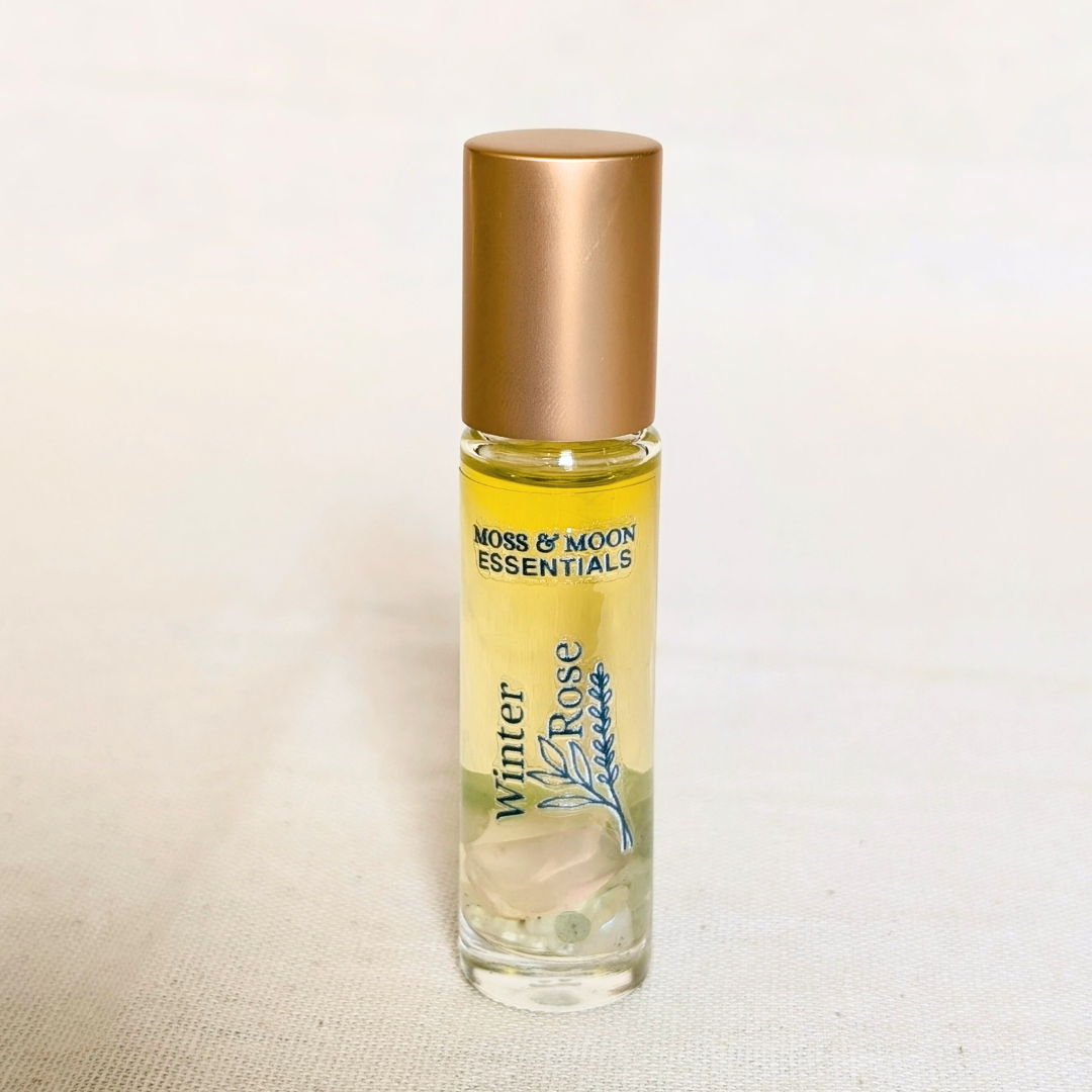 2025 Fall-Winter Crystal Infused Aromatherapy Essential Oil Natural Perfume