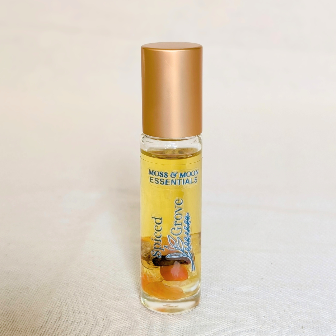 2025 Fall-Winter Crystal Infused Aromatherapy Essential Oil Natural Perfume -SALE