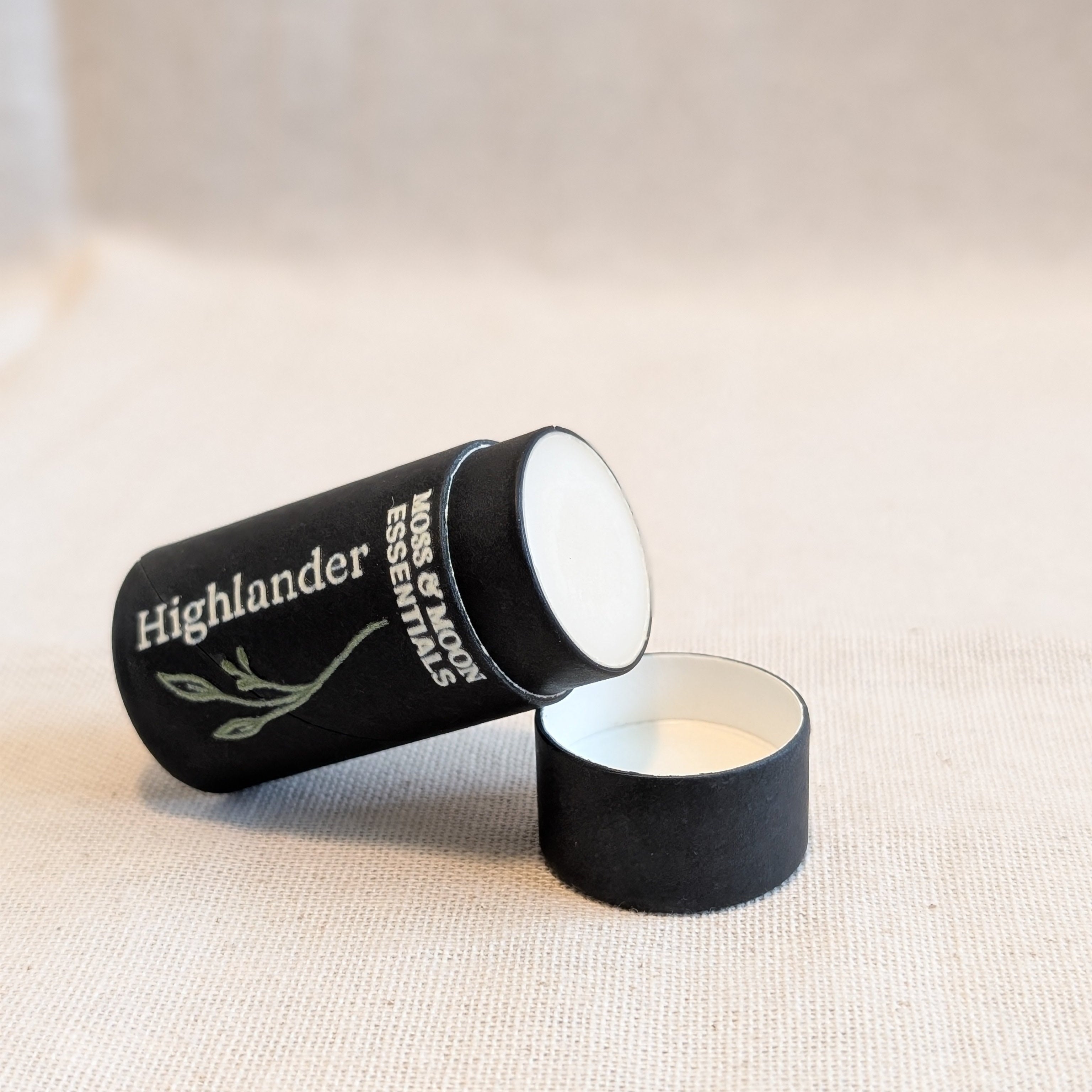 open stick of highlander solid fragrance