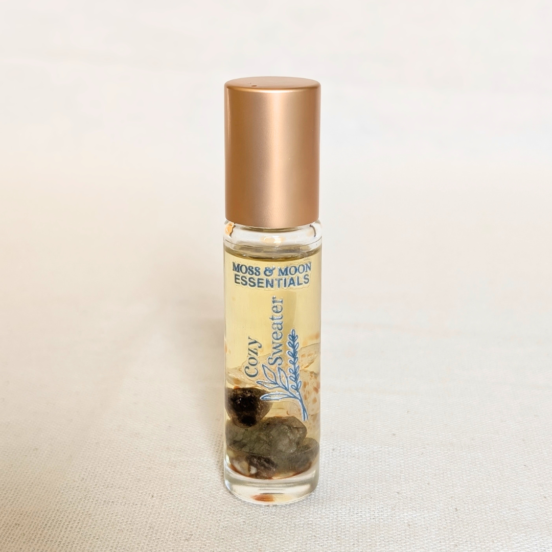 2025 Fall-Winter Crystal Infused Aromatherapy Essential Oil Natural Perfume