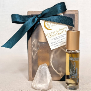 aromatherapy perfume and crystal