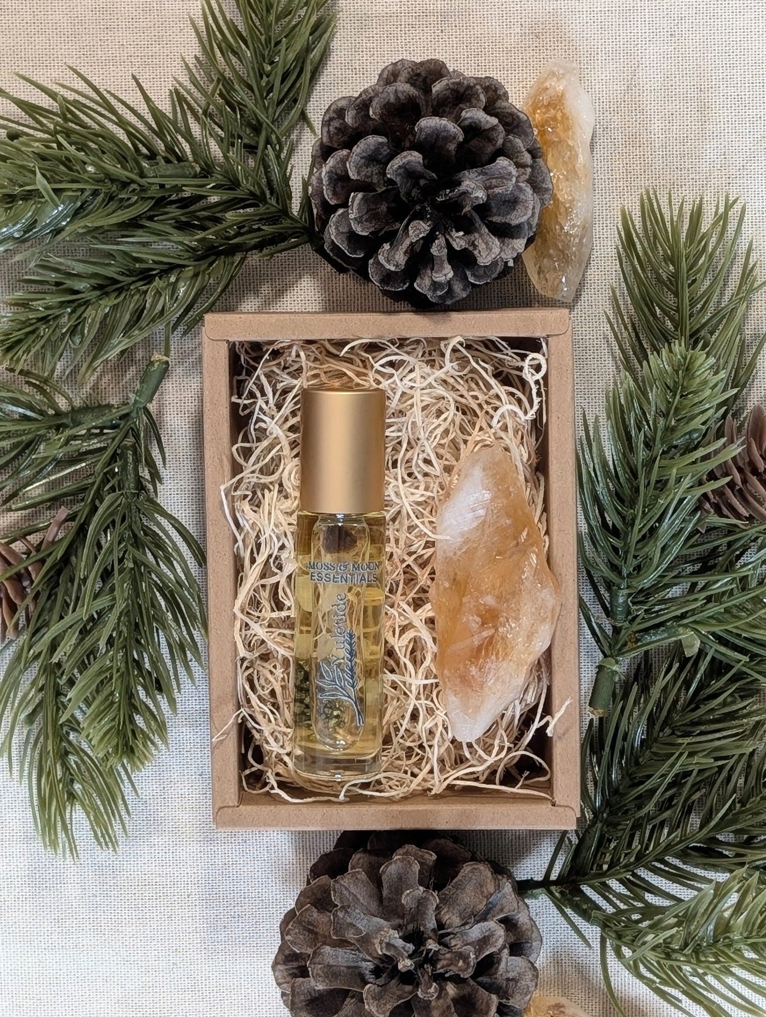 Peek inside the crystal perfume gift box